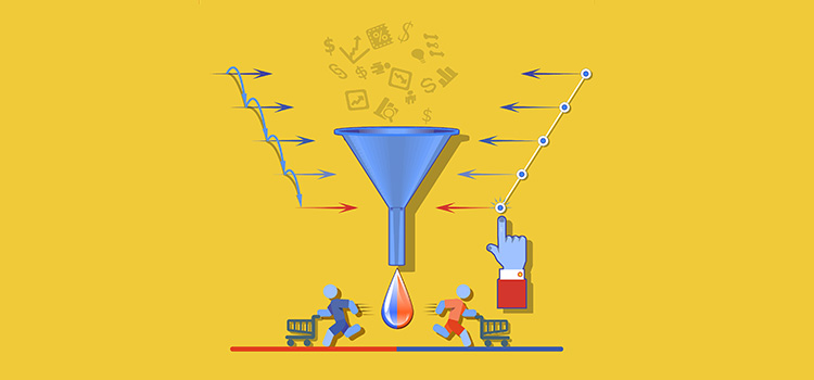 Panel de conversión en una venta digital