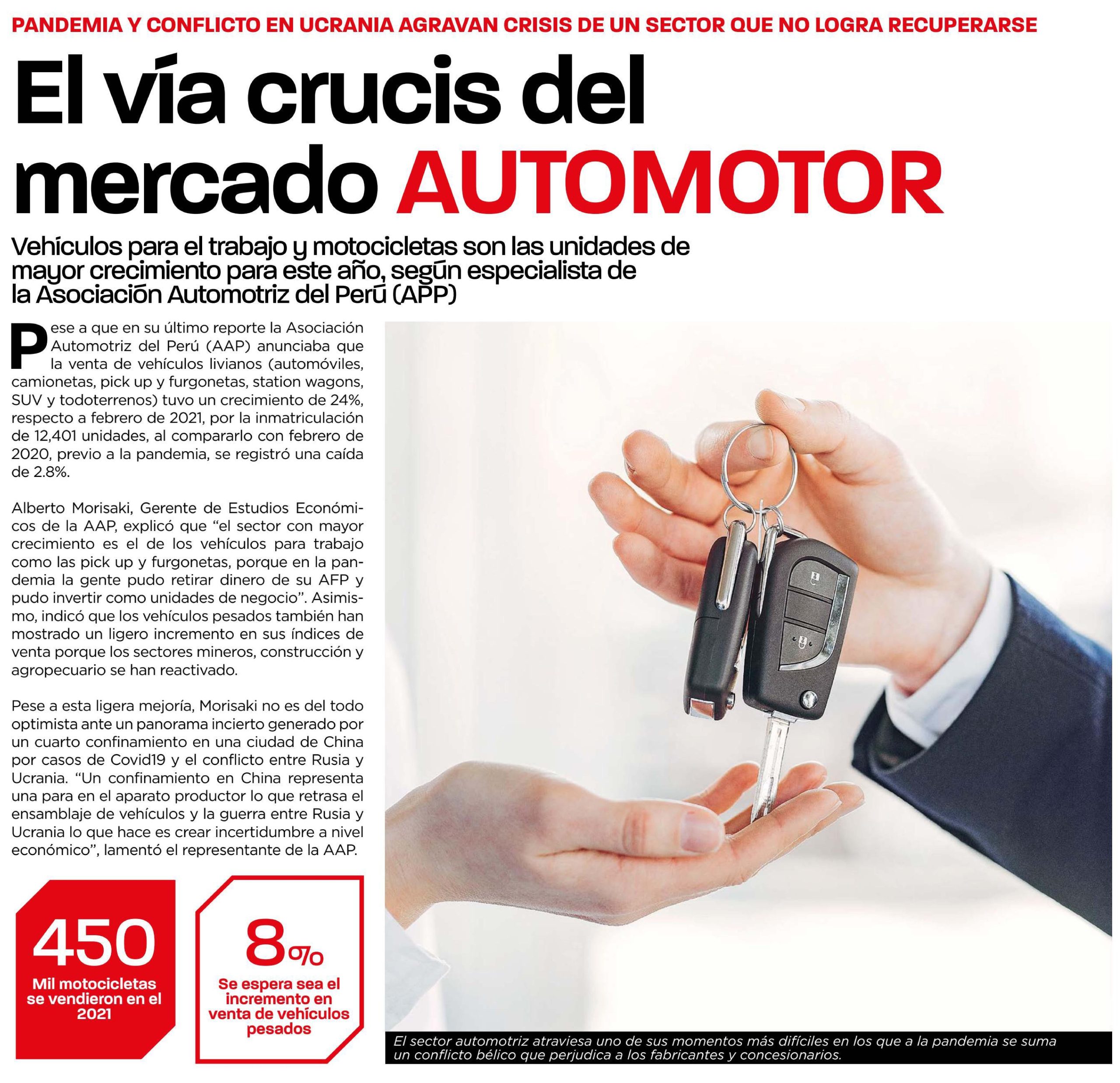 En vía crucis de mercado automotor