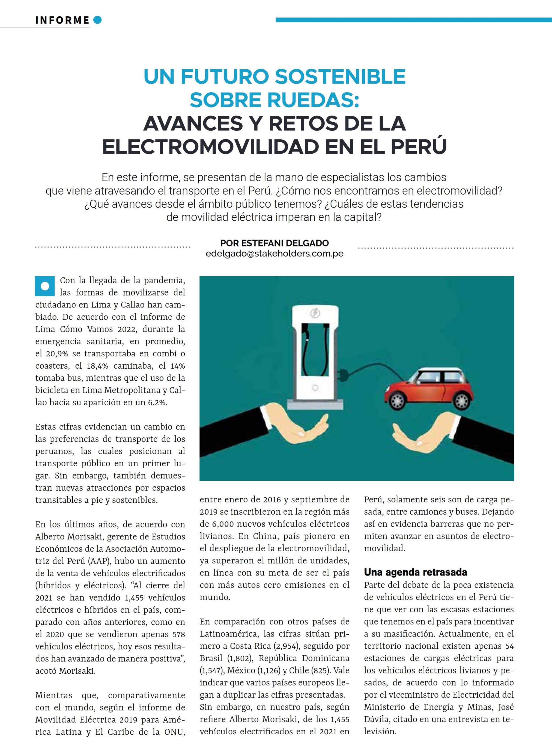 Un futuro sostenible sobre ruedas: Avances y retos de la electromovilidad en el Perú