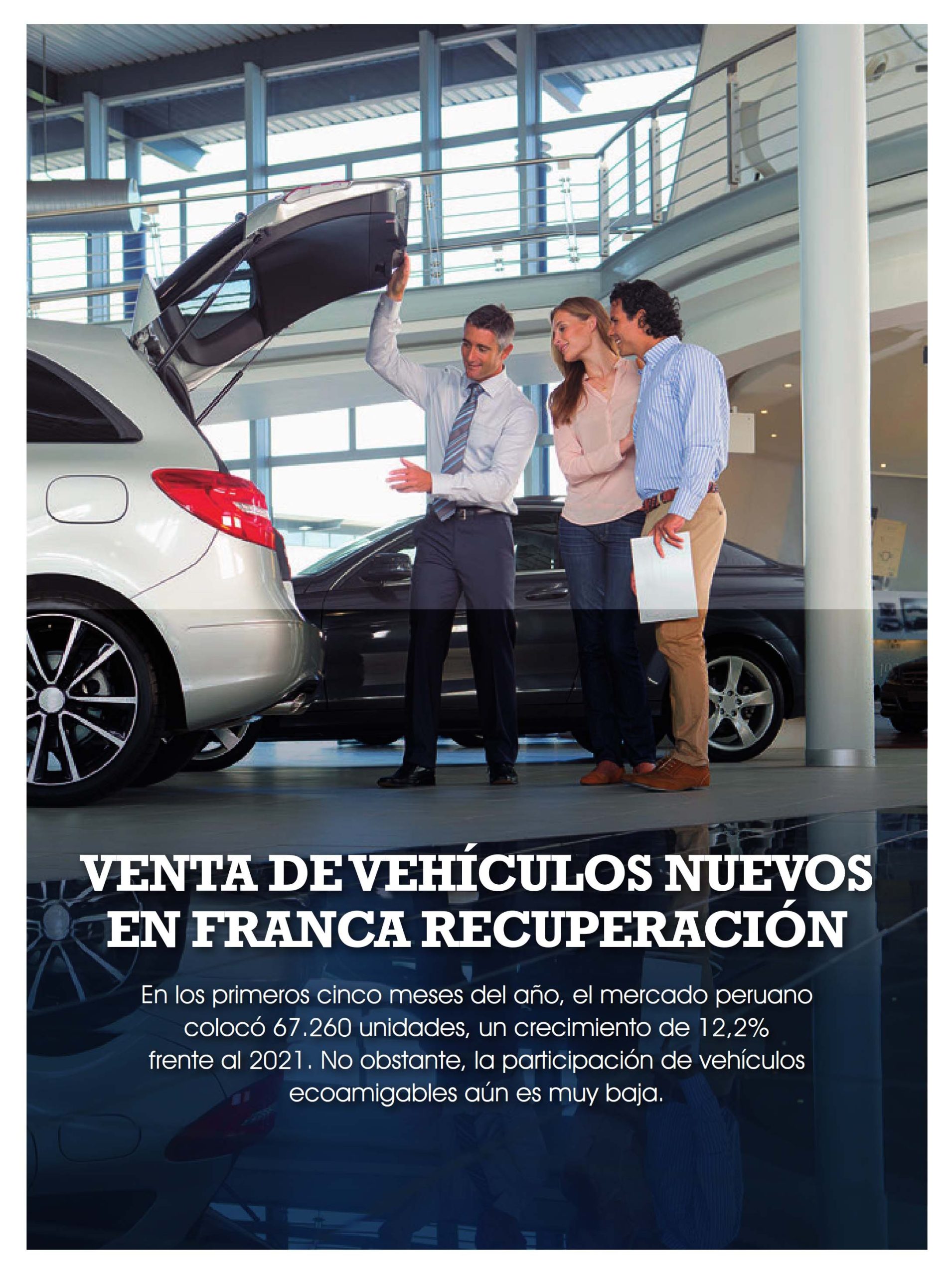 Venta de vehículos nuevos en franca recuperación