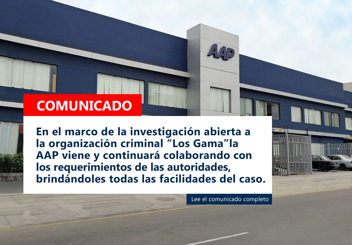 AAP SE PRONUNCIA SOBRE DILIGENCIA REALIZADA EN SUS INSTALACIONES POR LA FISCALÍA