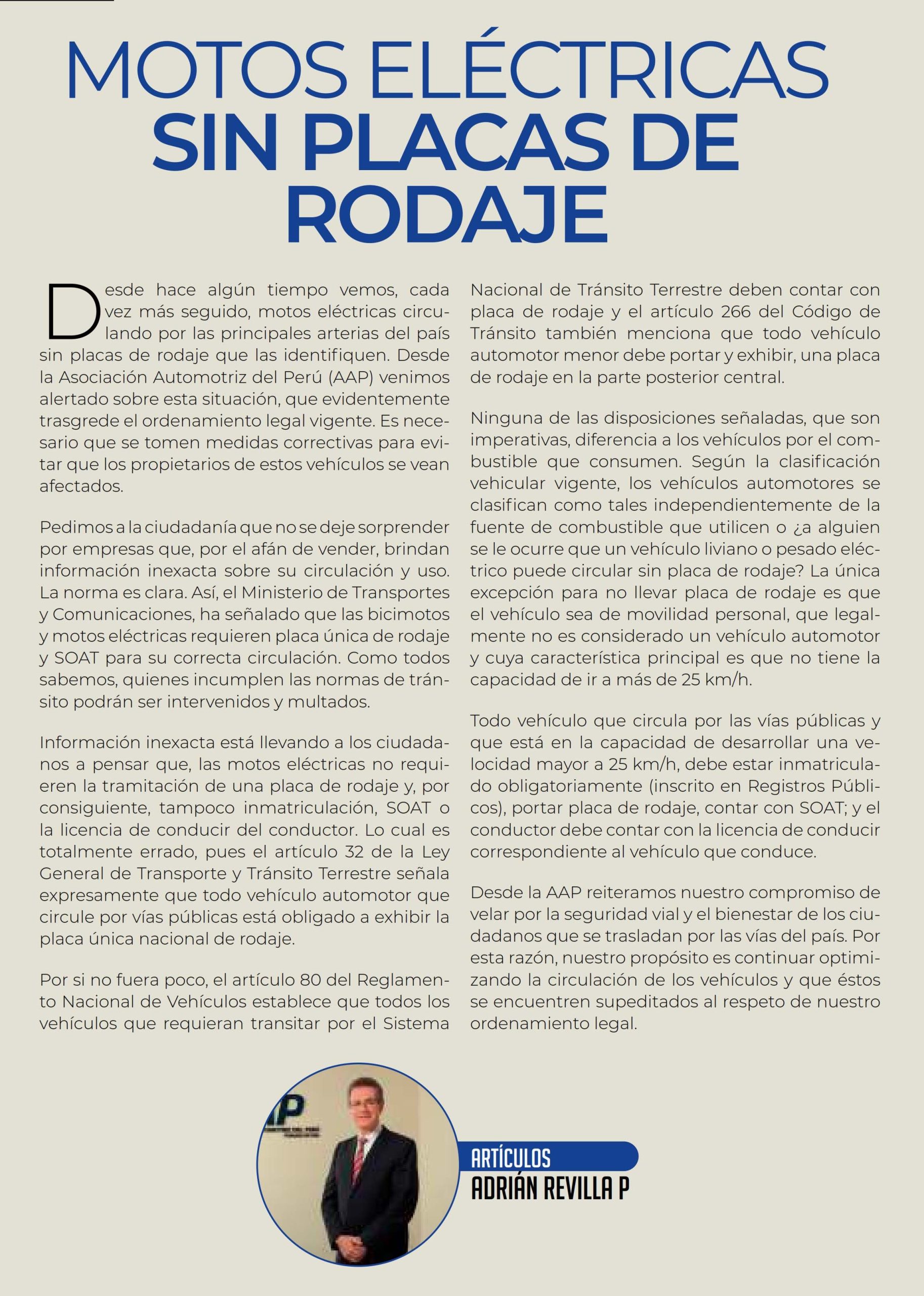 Motos eléctricas sin placas de rodaje