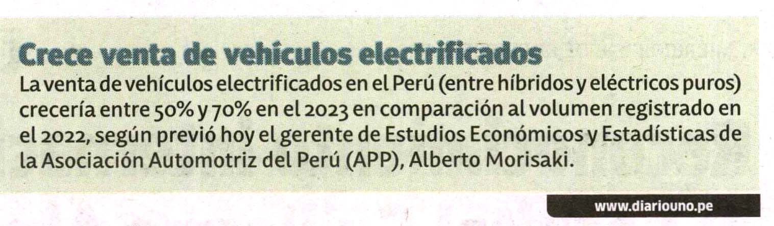 Crece venta de vehículos electrificados