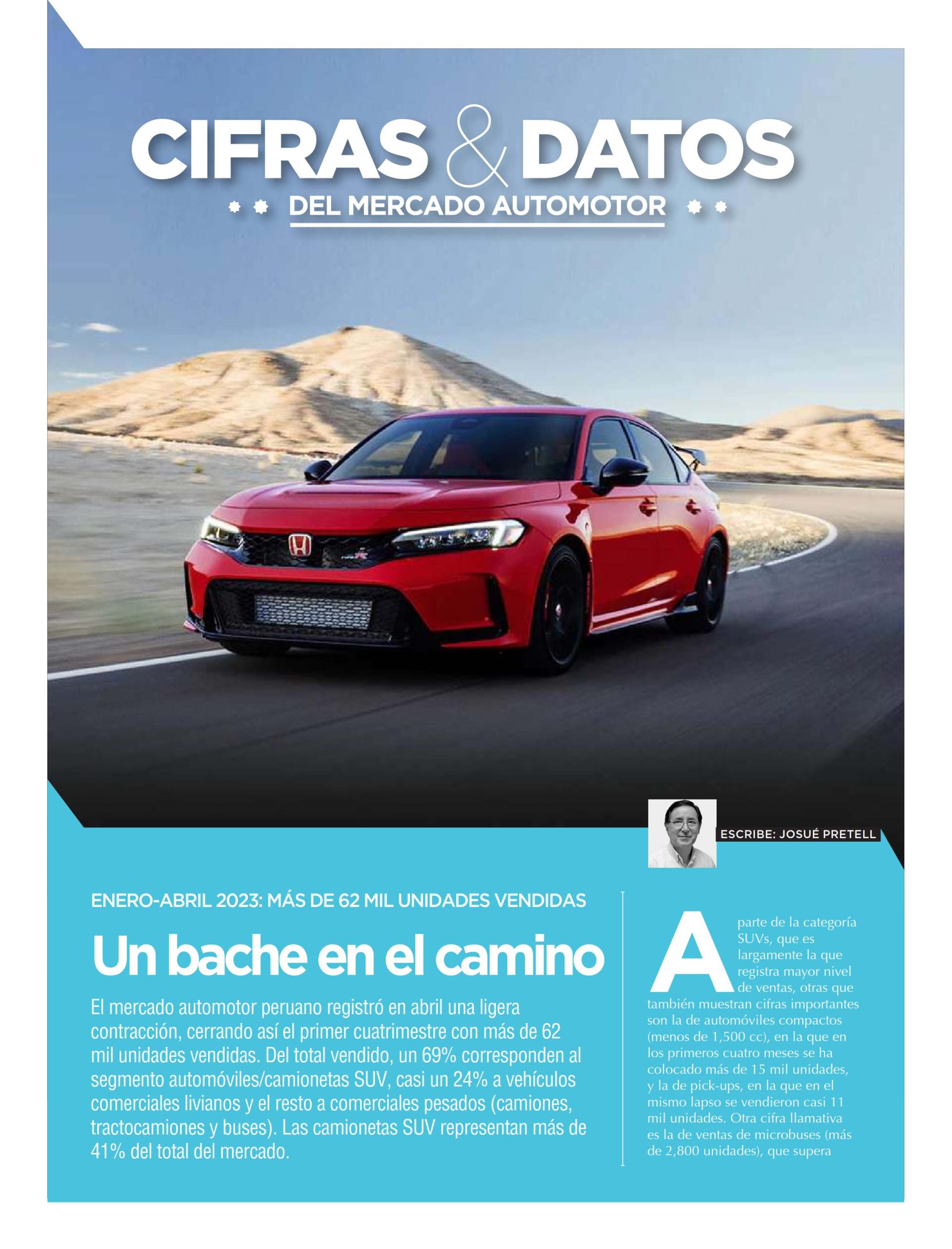 Un bache en el camino