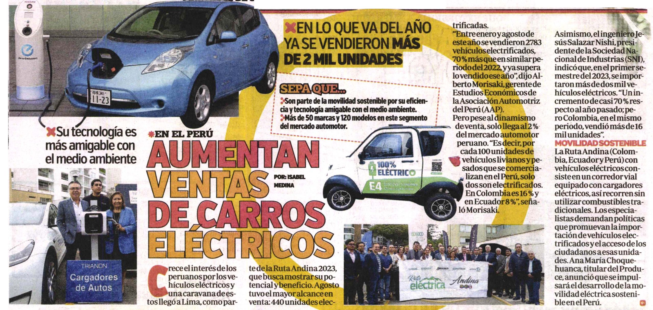 Aumentan venta de carros eléctricos