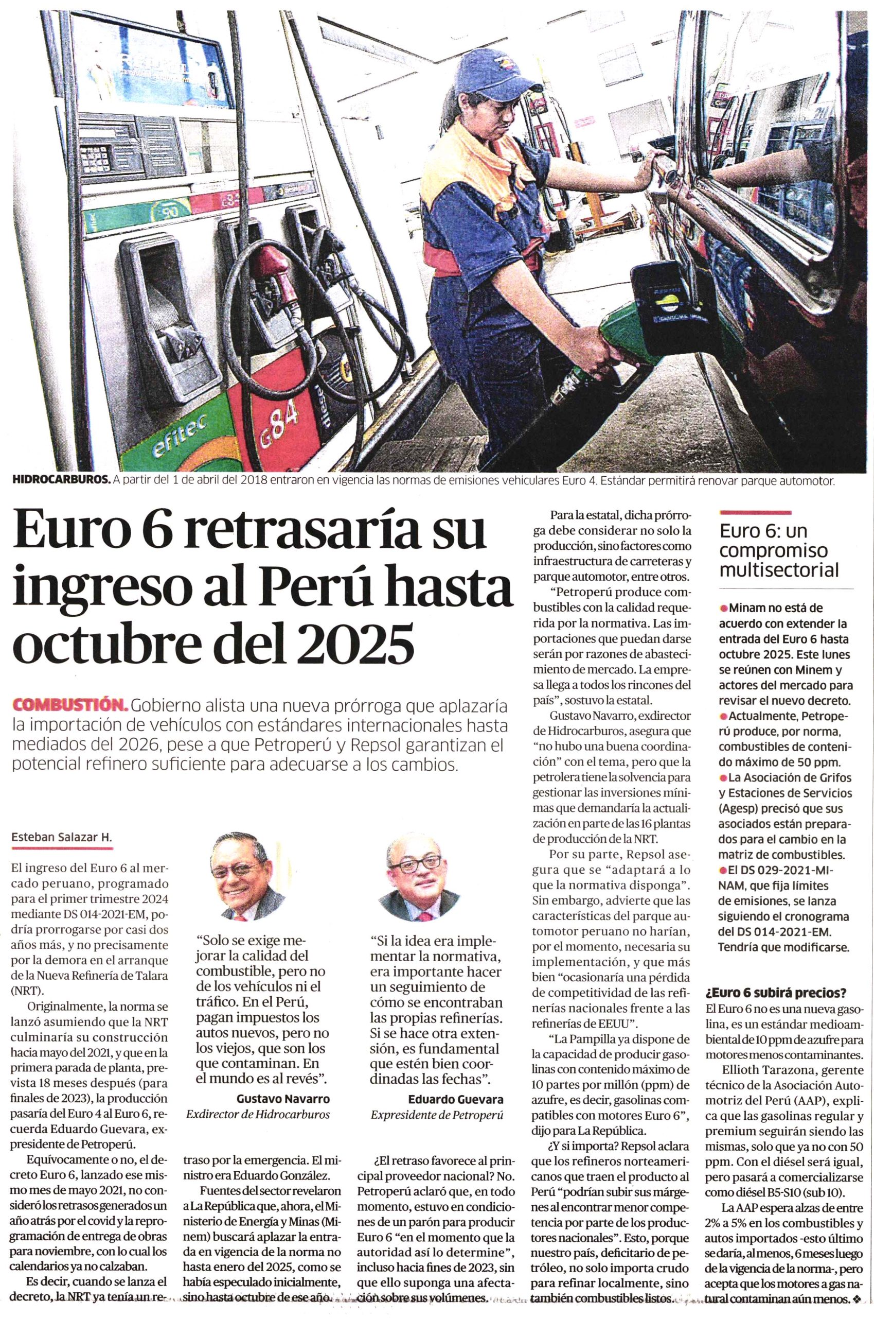 Euro 6 retrasaría su ingreso al Perú hasta octubre del 2025