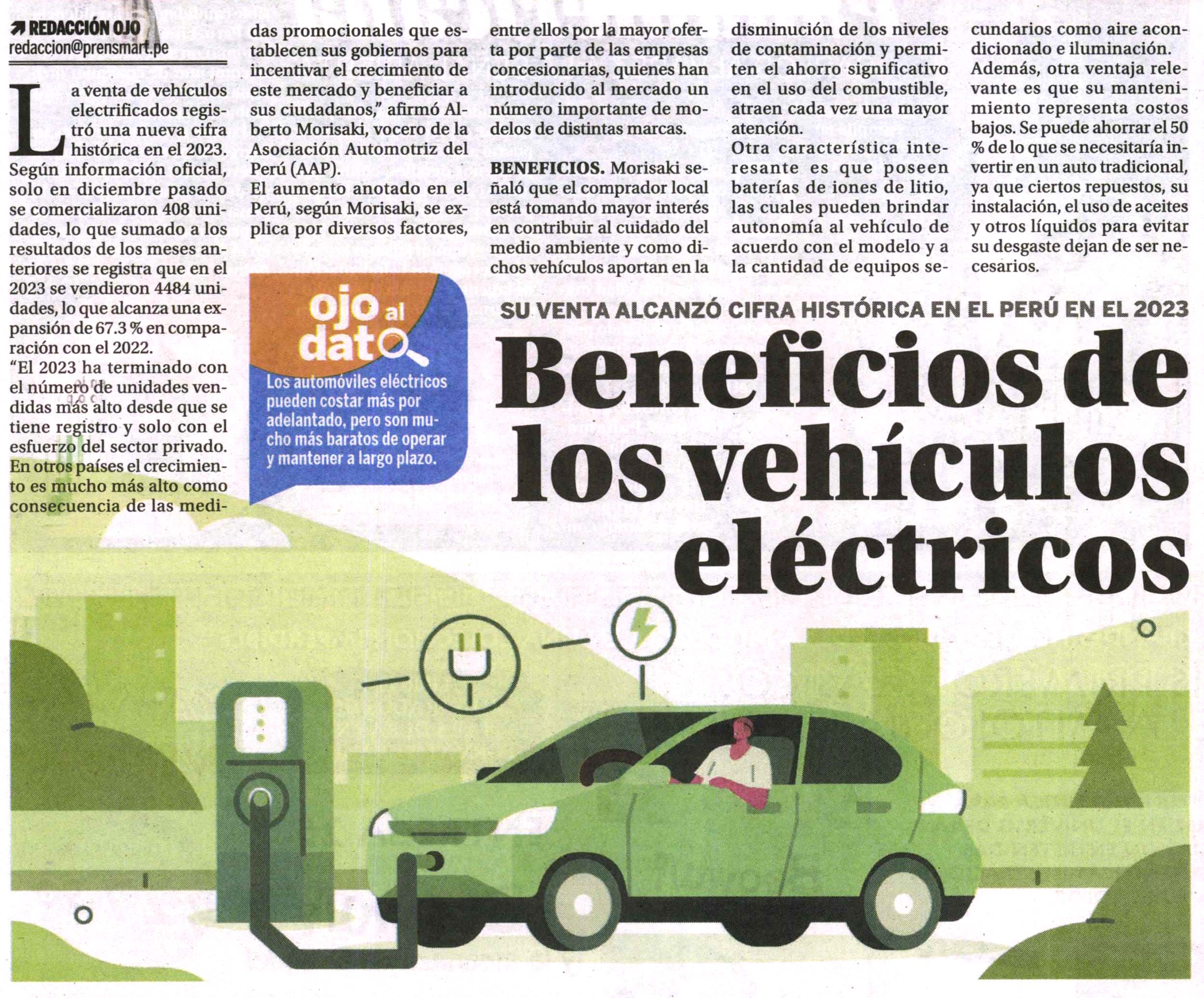 Beneficios de los vehículos eléctricos