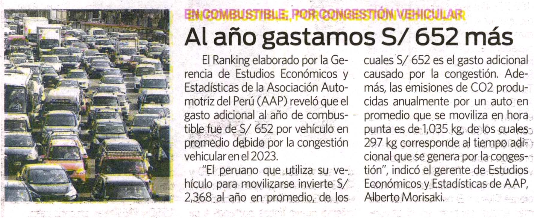 Al año gastamos S/ 652 más