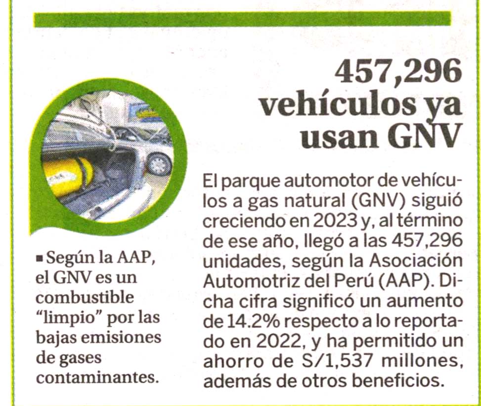 57,296 vehículos ya usan GNV
