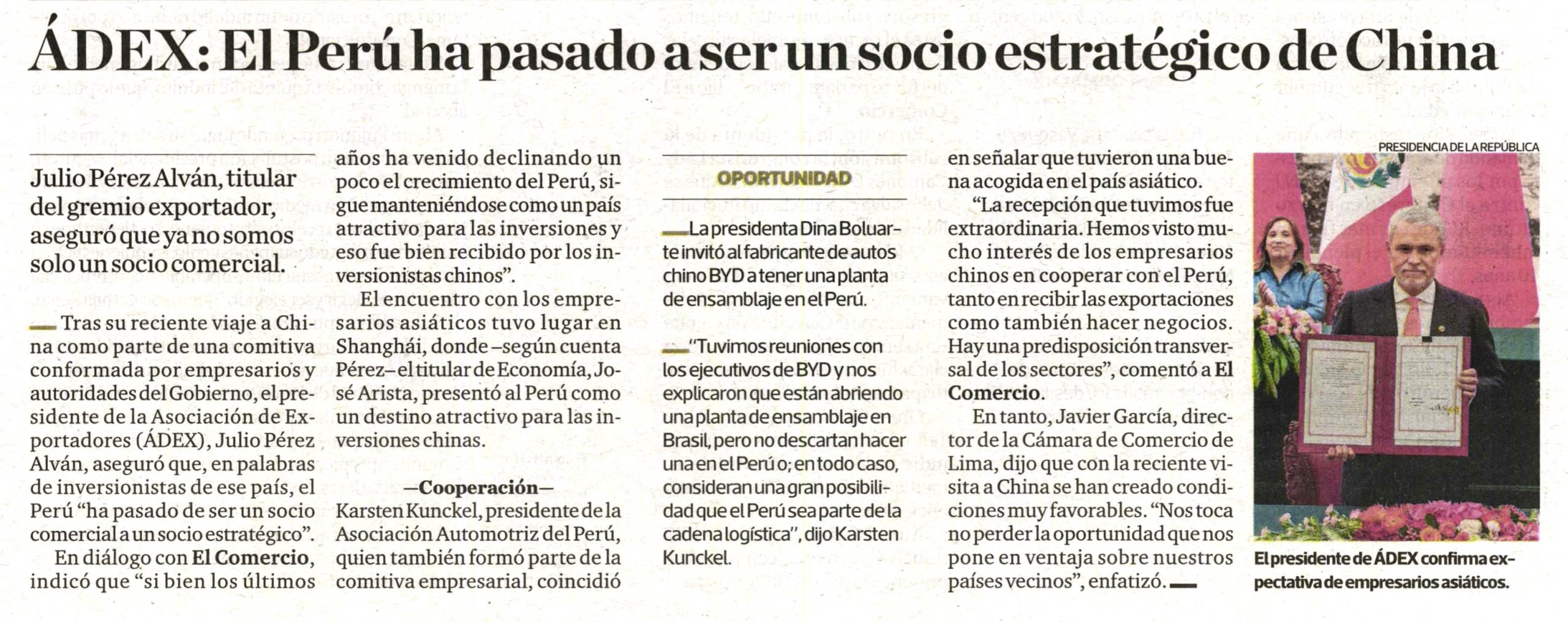 Gremios detallan las oportunidades de inversión que se discutieron en China