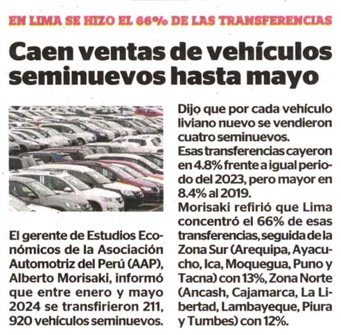 Caen ventas de vehículos seminuevos hasta mayo