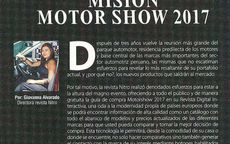 Misión Motorshow 2017