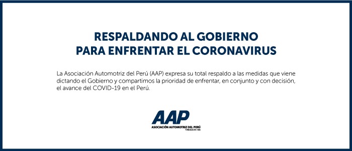 Asociación Automotriz del Perú respalda al Gobierno para enfrentar el Coronavirus