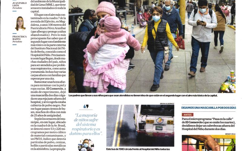 Hospital del Niño es el segundo lugar con el aire más tóxico de Lima: el drama de estos pacientes