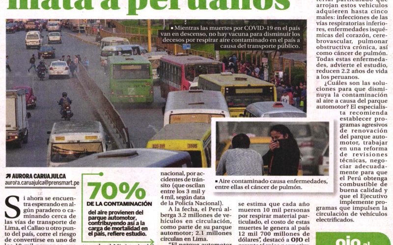 Contaminación mata a peruanos