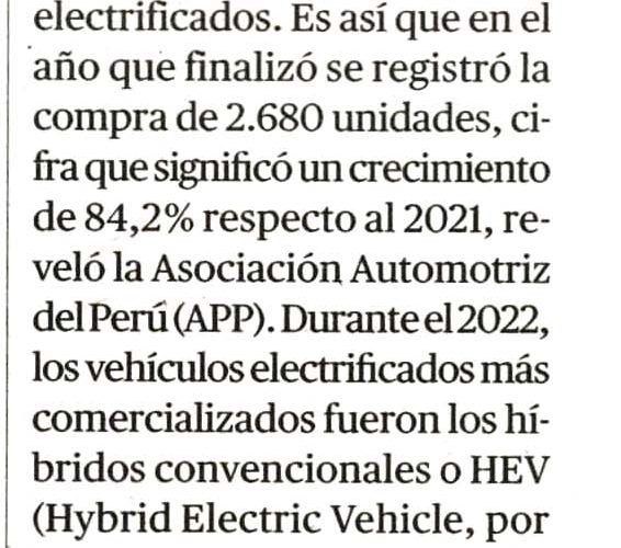 Venta de vehículos electrificados alcanza récord en 2022