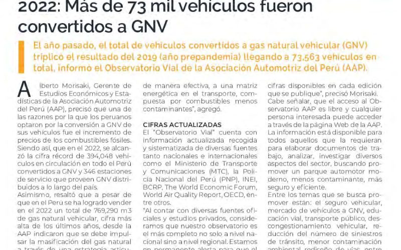 2022: Más de 73 mil vehículos fueron convertidos a GNV