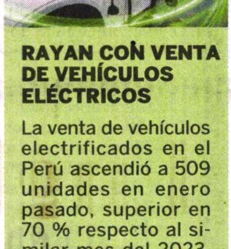 Rayan con venta de vehículos eléctricos