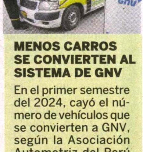 Menos carros se convierten al sistema de GNV