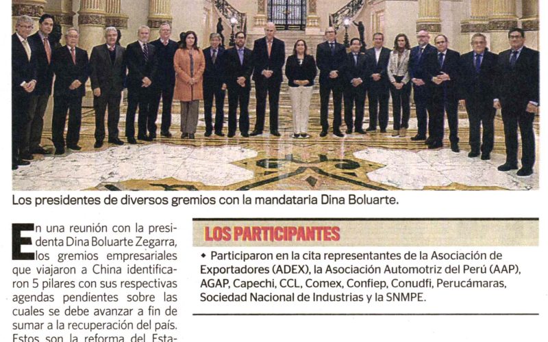 Empresarios plantean 5 pilares para el crecimiento en el país