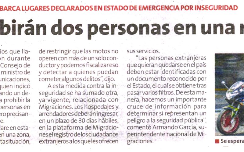 Prevén caída en la venta de motos lineales por restricciones municipales.